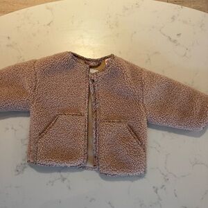 Zara Baby Girl Floral Trim Jacket